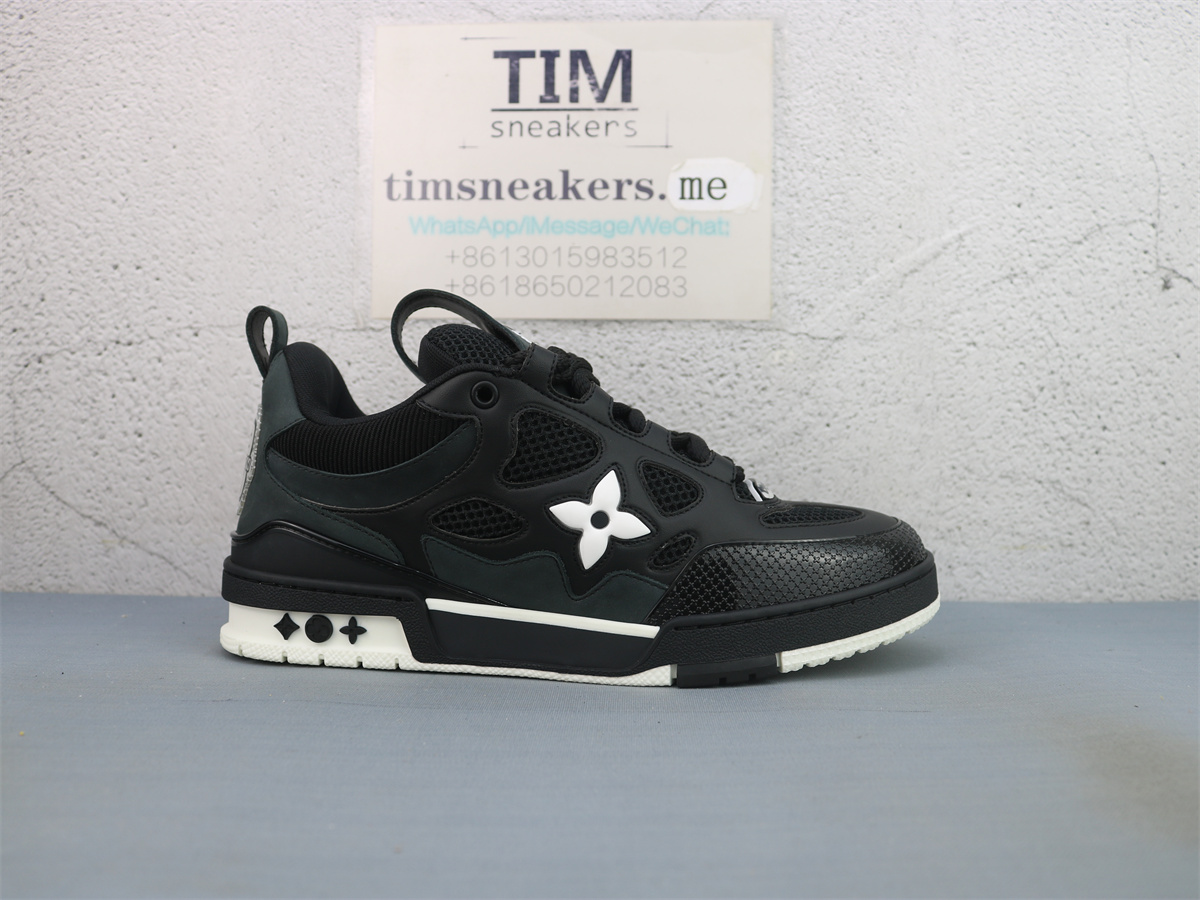 LV Skate Sneaker Black And White